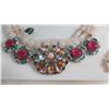 Image 2 : Betsey Johnson Pearl & Stone Ornate Necklace & Pearl w/ Bead Choker
