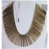 Image 1 : Gold Tone Multi Fringe Chain Necklace