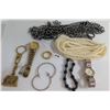 Image 1 : Seiko & Gian Pini Quartz Watch, Pearl Necklace, Hoop Earrings, etc