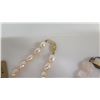 Image 10 : Qty 3 Copper & SS Bracelets, Rose Quartz Nickle Steel Necklace, Pearl Choker