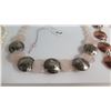 Image 13 : Qty 3 Copper & SS Bracelets, Rose Quartz Nickle Steel Necklace, Pearl Choker