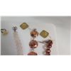 Image 7 : Qty 3 Copper & SS Bracelets, Rose Quartz Nickle Steel Necklace, Pearl Choker