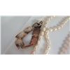 Image 8 : Qty 3 Copper & SS Bracelets, Rose Quartz Nickle Steel Necklace, Pearl Choker