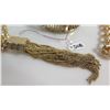 Image 2 : Long Copper Chain Necklace w/ Fringe & Copper Bangle Bracelet