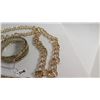 Image 6 : Long Copper Chain Necklace w/ Fringe & Copper Bangle Bracelet