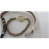 Image 11 : Qty 5 Bangle Bracelets, Bead Necklace & Bracelet, Misc Earrings & Charm