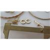 Image 15 : Qty 5 Bangle Bracelets, Bead Necklace & Bracelet, Misc Earrings & Charm