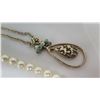 Image 11 : Pearl Necklace, 2 Misc Necklaces, 2 Bead Bracelets, Hope Angel Charm, etc