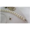 Image 6 : Pearl Necklace, 2 Misc Necklaces, 2 Bead Bracelets, Hope Angel Charm, etc