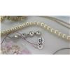 Image 7 : Pearl Necklace, 2 Misc Necklaces, 2 Bead Bracelets, Hope Angel Charm, etc