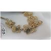 Image 3 : Qty 2 Necklaces, Leaf Pendant, Gold Tone Hoop Earrings, Victoria's Secret Bag