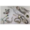 Image 1 : Qty 8 Watches - 1 No Strap - Timex, Armitron, Fossil, etc & Pearl Earrings