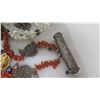 Image 8 : Misc Jewelry - Blessed Pendant, Beaded Bracelet, Stud & Hoop Earrings