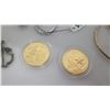 Image 3 : Qty 5 Bangle Bracelets, Misc Necklaces, 4 Rings & 2 Quarters in Plastic