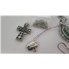 Image 10 : Qty 11 Misc Rings, 2 Pendants, Misc Charms, Earrings