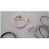 Image 14 : Qty 11 Misc Rings, 2 Pendants, Misc Charms, Earrings