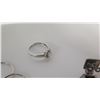 Image 15 : Qty 11 Misc Rings, 2 Pendants, Misc Charms, Earrings