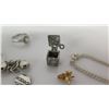 Image 16 : Qty 11 Misc Rings, 2 Pendants, Misc Charms, Earrings