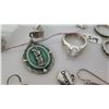 Image 9 : Qty 11 Misc Rings, 2 Pendants, Misc Charms, Earrings