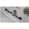 Image 4 : Green Stone Necklace, Shell Necklace, Misc Earrings & Rings
