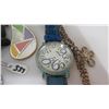 Image 8 : Geneva Watch, 2 Other Watches, 2 Rings, Misc Charm Bracelets