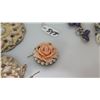Image 3 : Qty 4 Pair Earrings, 2 Hair Combs Clips, Bangle Bracelet, Pink Bead Necklace