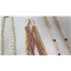 Image 14 : Qty 3 Hawaiian Shell Necklaces & Shell Earrings, Black Tahitian Pearls