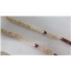 Image 17 : Qty 3 Hawaiian Shell Necklaces & Shell Earrings, Black Tahitian Pearls