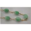 Image 13 : Jade and Gold Chain Necklace Set, Stamped 14K Gold Italy