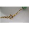 Image 19 : Jade and Gold Chain Necklace Set, Stamped 14K Gold Italy