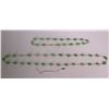 Image 1 : Jade and Gold Chain Necklace Set, Stamped 14K Gold Italy