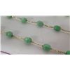 Image 4 : Jade and Gold Chain Necklace Set, Stamped 14K Gold Italy