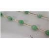 Image 5 : Jade and Gold Chain Necklace Set, Stamped 14K Gold Italy