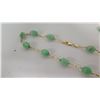 Image 6 : Jade and Gold Chain Necklace Set, Stamped 14K Gold Italy