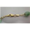 Image 7 : Jade and Gold Chain Necklace Set, Stamped 14K Gold Italy