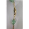 Image 9 : Jade and Gold Chain Necklace Set, Stamped 14K Gold Italy