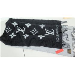 Louis Vuitton Paris Cashmere Scarf - Black/Gray (Looks New)