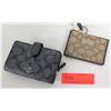 Image 1 : Coach Wallet (Black Monogram) & Coach Coin Purse (Brown Monogram)