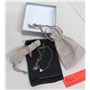 Image 1 : David Yurman Small Silver Heart Necklace & Matching Heart Ring w/ Cases