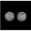14KT White Gold 2.73 ctw Diamond Earrings