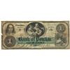 Image 1 : 1863 $1 Bank of Pontiac, MI Obsolete Bank Note - Scarce