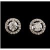 1.41 ctw Diamond Earrings - 14KT White Gold