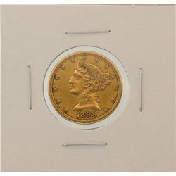 1898-S $5 Liberty Head Half Eagle Gold Coin