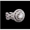 14KT White Gold GIA Certified 3.01 ctw Diamond Ring