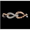 2.36 ctw Diamond Bracelet - 14KT Rose and White Gold