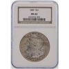 Image 1 : 1889 $1 Morgan Silver Dollar Coin NGC MS63