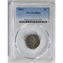 1912 LIBERTY NICKEL PCGS PR64