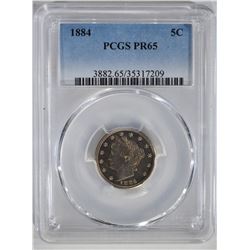 1884 LIBERTY NICKEL PCGS PR65