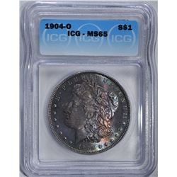 1904-O MORGAN DOLLAR ICG MS65