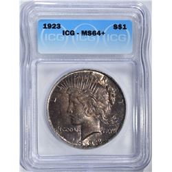 1923 PEACE DOLLAR ICG MS64+
